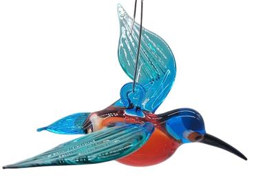 Hängevogel, Eisvogel im Sturzflug